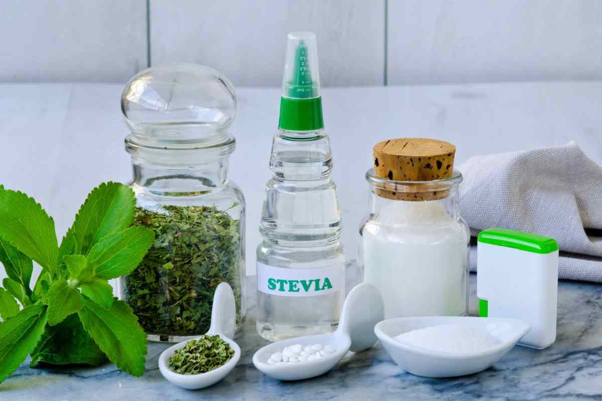 Stevia in diversi formati